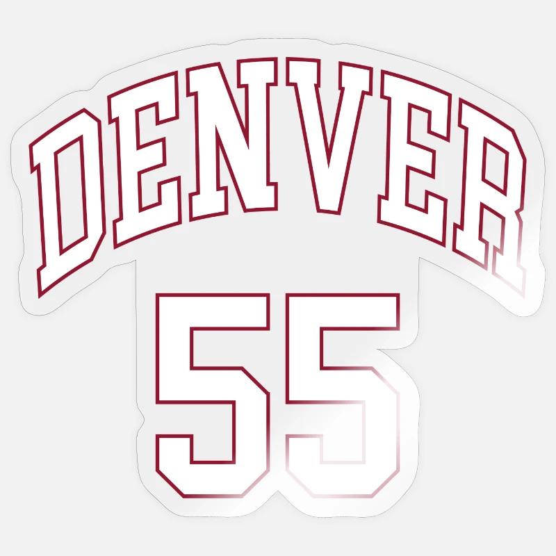 Denver 55 - Sticker taille S (10 x 10 cm) - brillant transparent