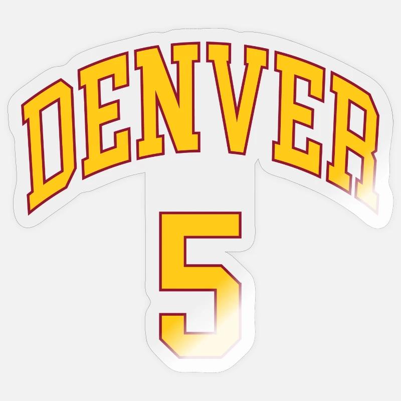 Denver 5 - Sticker taille S (10 x 10 cm) - brillant transparent