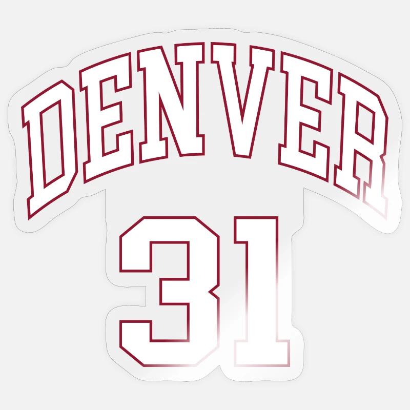 Denver 31 - Sticker taille S (10 x 10 cm) - brillant transparent