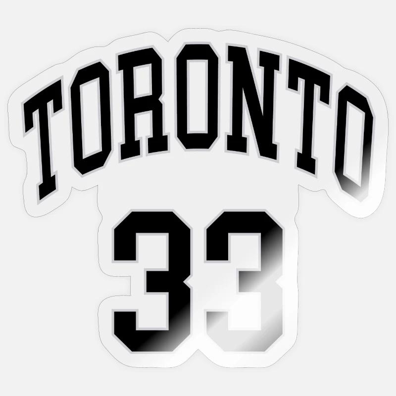 Toronto 33 - Sticker taille S (10 x 10 cm) - brillant transparent