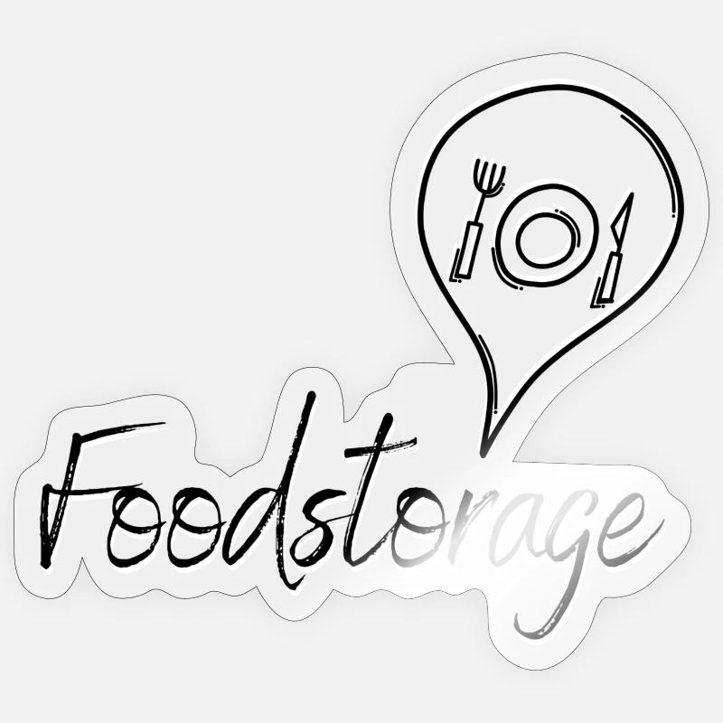 Du liebst gutes Essen? Sticker Größe S (10 x 10 cm)