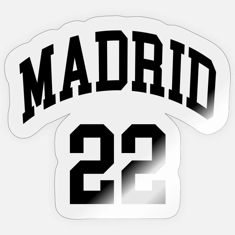 Madrid 22 - Sticker Größe S (10 x 10 cm) - Transparent glänzend