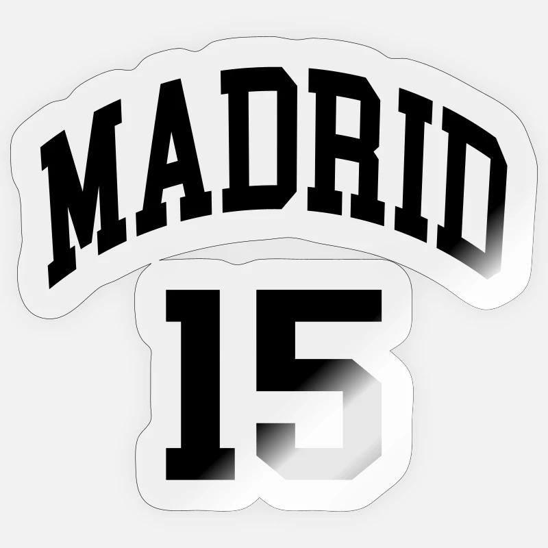 Madrid 15 Sticker Größe S (10 x 10 cm)