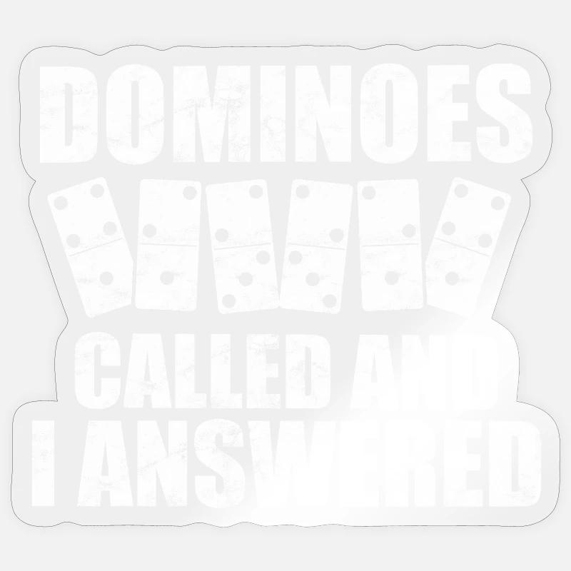 Conception de domino Sticker taille S (10 x 10 cm)