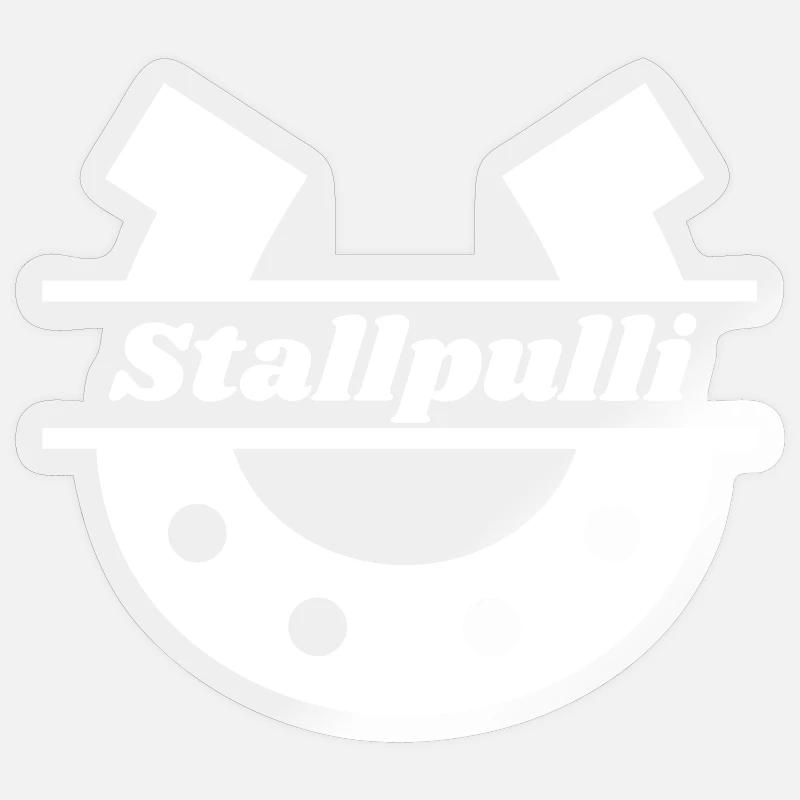 Stallpulli - Sticker Größe S (10 x 10 cm) - Transparent glänzend