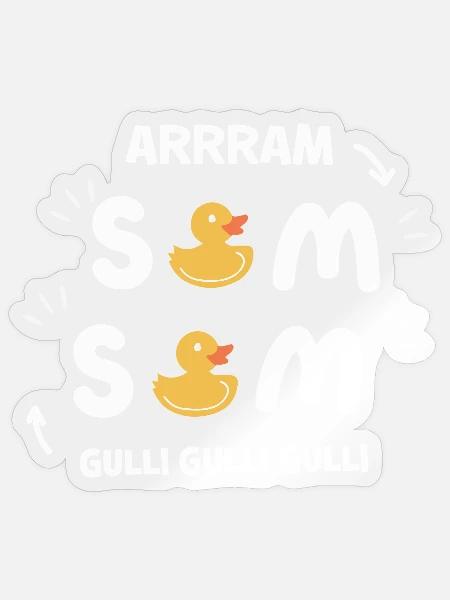 Arram SamSam Erzieherin Kita Lustig Ab - Sticker Größe S (10 x 10 cm) - Transparent glänzend