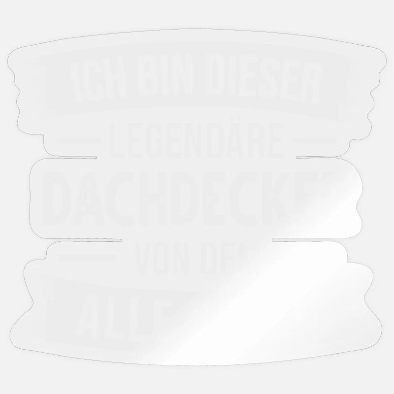 Dachdecker Handwerker Zimmermann - Sticker Größe S (10 x 10 cm) - Transparent glänzend