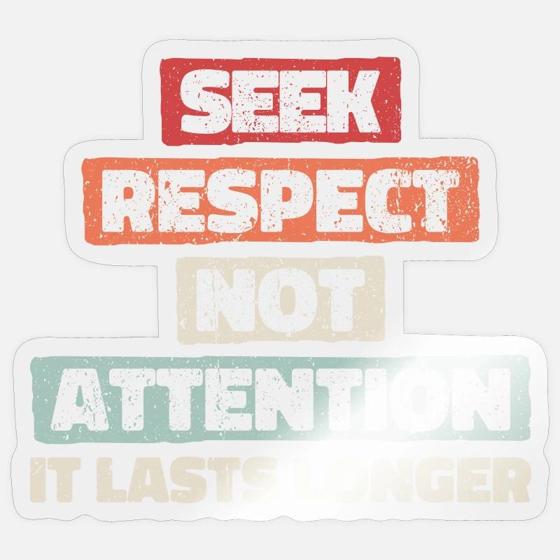 Loyauté, respect, amitié - motivation - Sticker taille S (10 x 10 cm) - brillant transparent