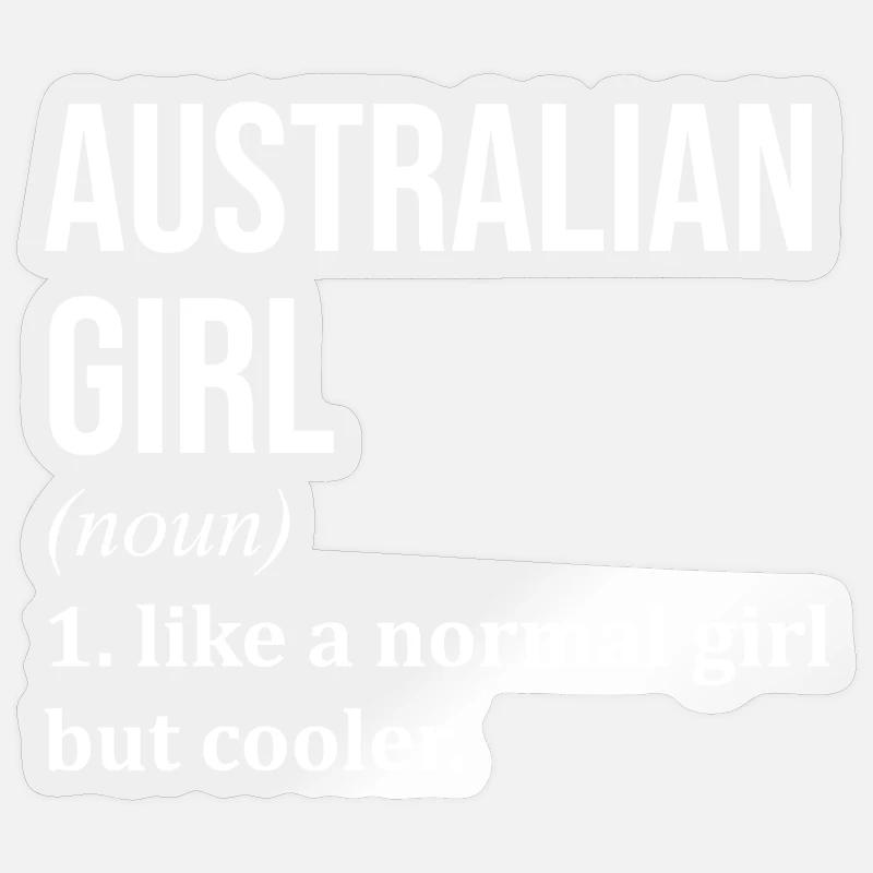 Australia - Sticker size S (10 x 10 cm) - transparent glossy