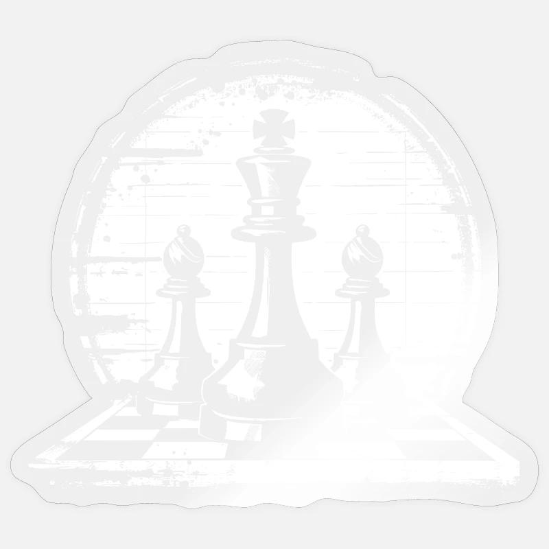 Chess Pieces Graphics Sticker size S (10 x 10 cm)