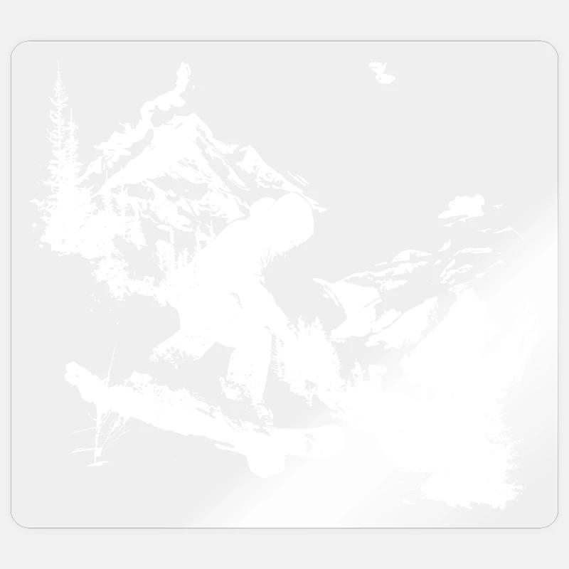 Graphismes de snowboard Sticker taille S (10 x 10 cm)