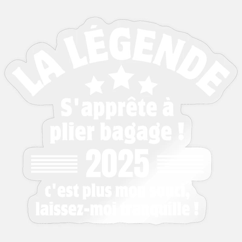 Ruhestand, Ruhestand, ich bin im Ruhestand - Sticker Größe S (10 x 10 cm) - Transparent glänzend