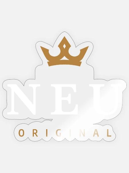 Neu Original Familienlogo - Sticker Größe S (10 x 10 cm) - Transparent glänzend