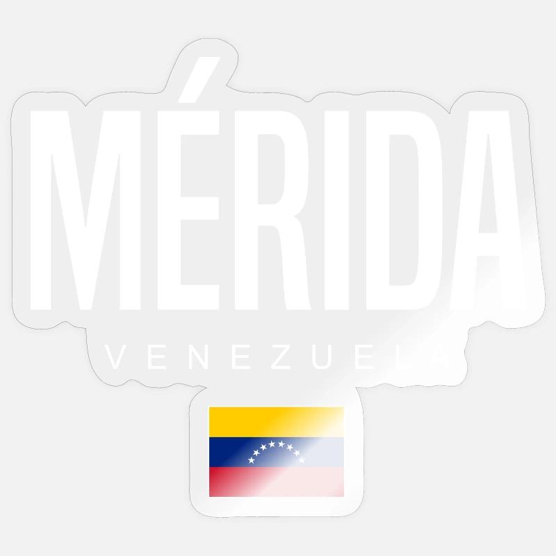 Mérida Venezuela - Sticker Größe S (10 x 10 cm) - Transparent glänzend