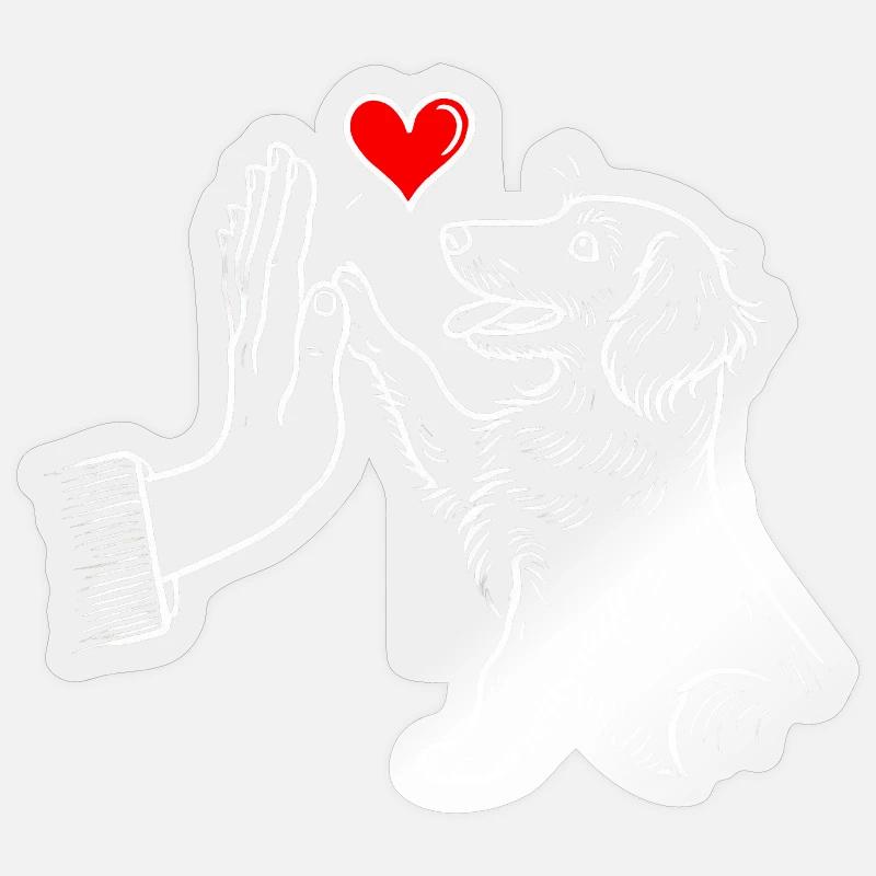 Teckel Chien Teckel Éleveur Teckel Lover Teckel - Sticker taille S (10 x 10 cm) - brillant transparent