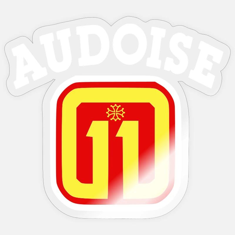 Audoise 11 logo - Sticker size S (10 x 10 cm) - transparent glossy