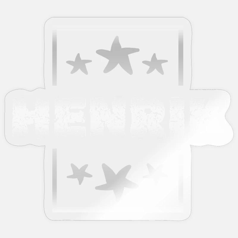 Gift for Henrik - Sticker size S (10 x 10 cm) - transparent glossy
