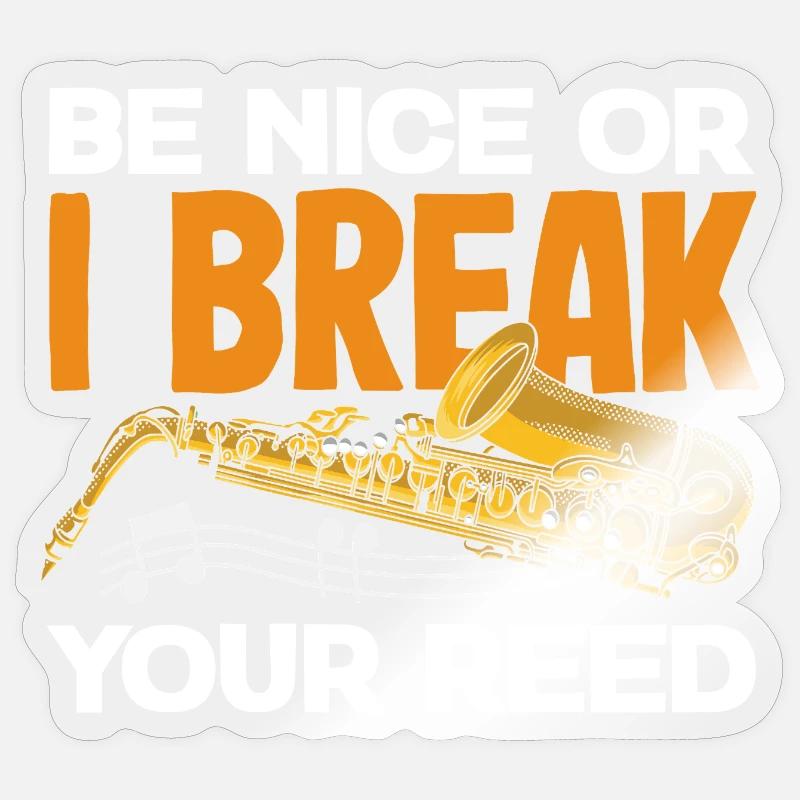 Saxofon Sticker Größe S (10 x 10 cm)