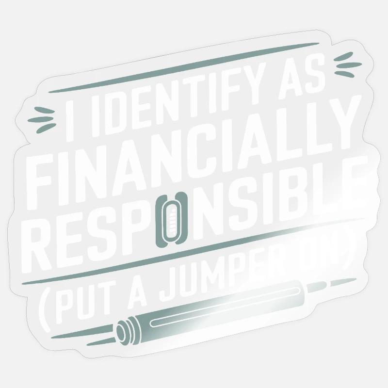 Financially Responsible Identity Tee Sticker size S (10 x 10 cm)