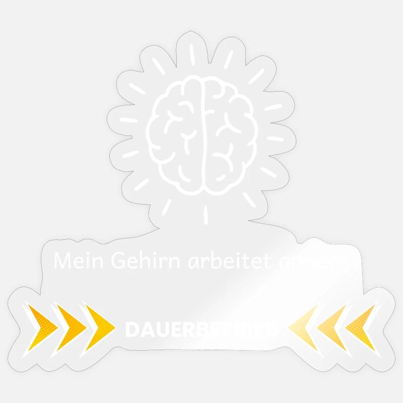 My Brain Works Differently – ADHD Focus Design Sticker size S (10 x 10 cm)