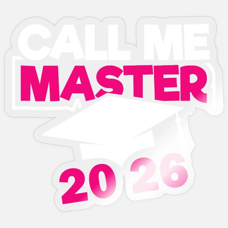 Master 2026 Diplôme Sticker taille S (10 x 10 cm)