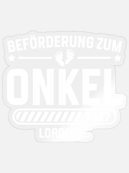 Werdender Onkel 2027 Schwangerschaft Ankündigen - Sticker Größe S (10 x 10 cm) - Transparent glänzend