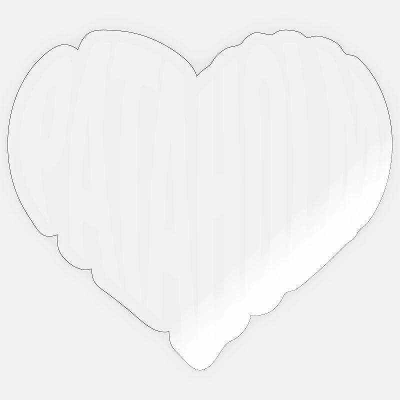 Pataholm Heart Lettering - Sticker size S (10 x 10 cm) - transparent glossy
