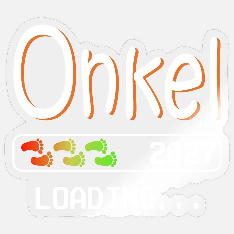 Werdender Onkel 2027 loading ich werde Onkel Sticker Größe S (10 x 10 cm)