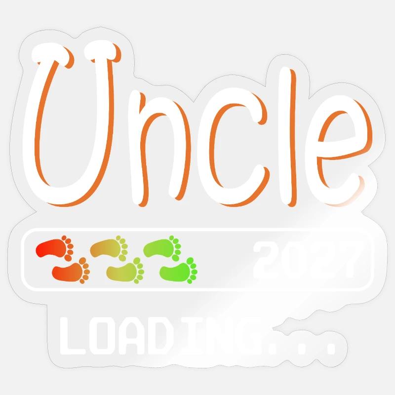 Werdender Onkel 2027 loading ich werde Onkel Sticker Größe S (10 x 10 cm)