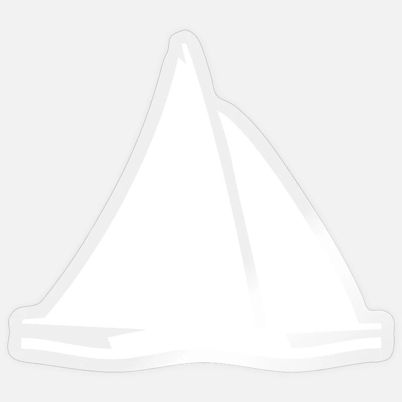 Voile - Sticker taille S (10 x 10 cm) - brillant transparent