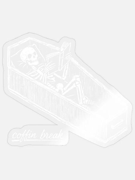 Sarg-Bruch - Sticker Größe S (10 x 10 cm) - Transparent glänzend