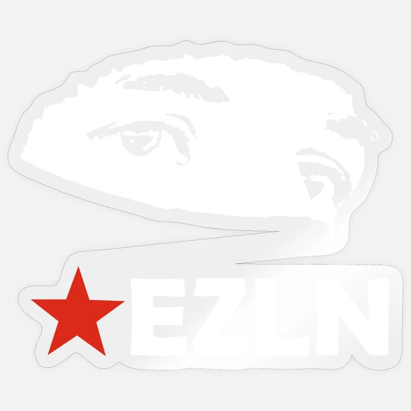 EZLN - Sticker Größe S (10 x 10 cm) - Transparent glänzend