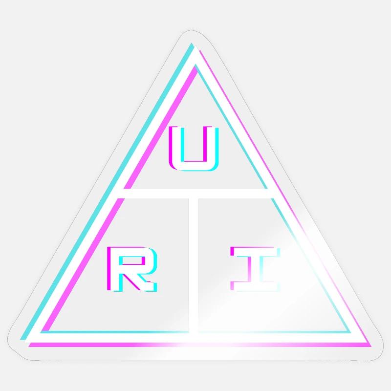 URI FORMEL Elektronik - Sticker Größe S (10 x 10 cm) - Transparent glänzend