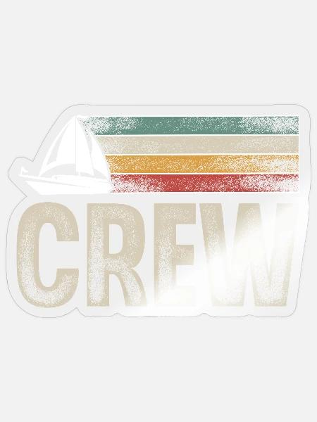 Segeln Segler Segelboot Crew - Sticker Größe S (10 x 10 cm) - Transparent glänzend