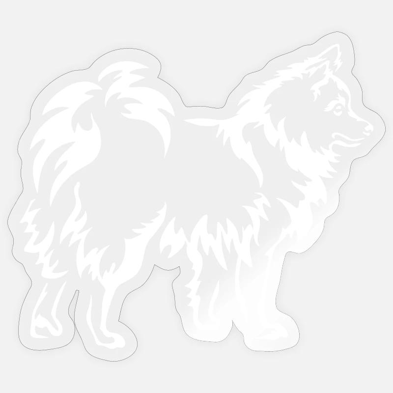 Spitz « Édition Noire » - Sticker taille S (10 x 10 cm) - brillant transparent