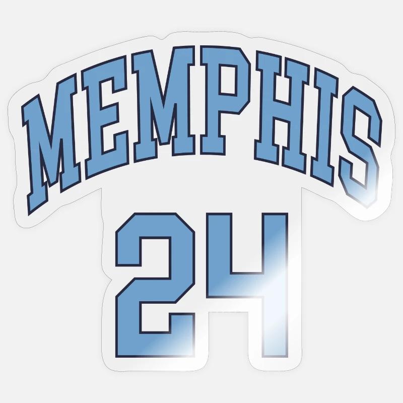 Memphis 24 - Sticker taille S (10 x 10 cm) - brillant transparent