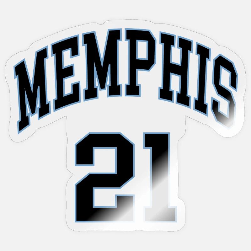 Memphis 21 - Sticker taille S (10 x 10 cm) - brillant transparent