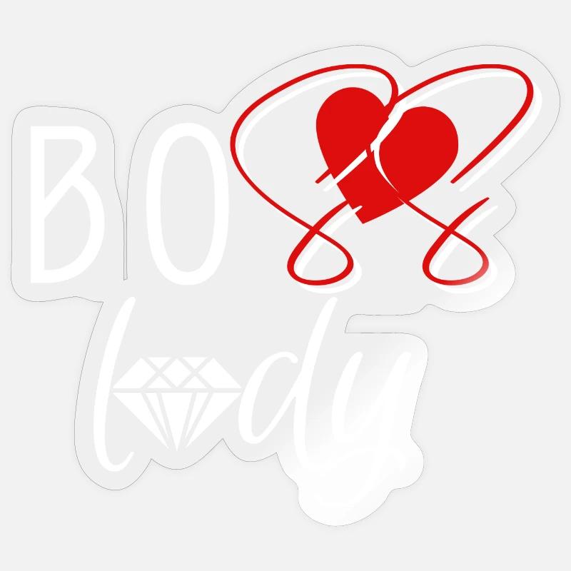 Bo$$ Dame - Sticker Größe S (10 x 10 cm) - Transparent glänzend