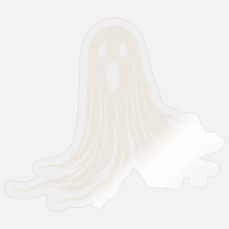 Fantôme amical Sticker taille S (10 x 10 cm)