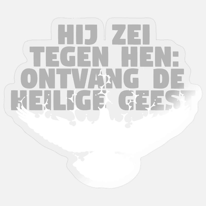 Receive Comforter - Niederländisch - Sticker Größe S (10 x 10 cm) - Transparent glänzend