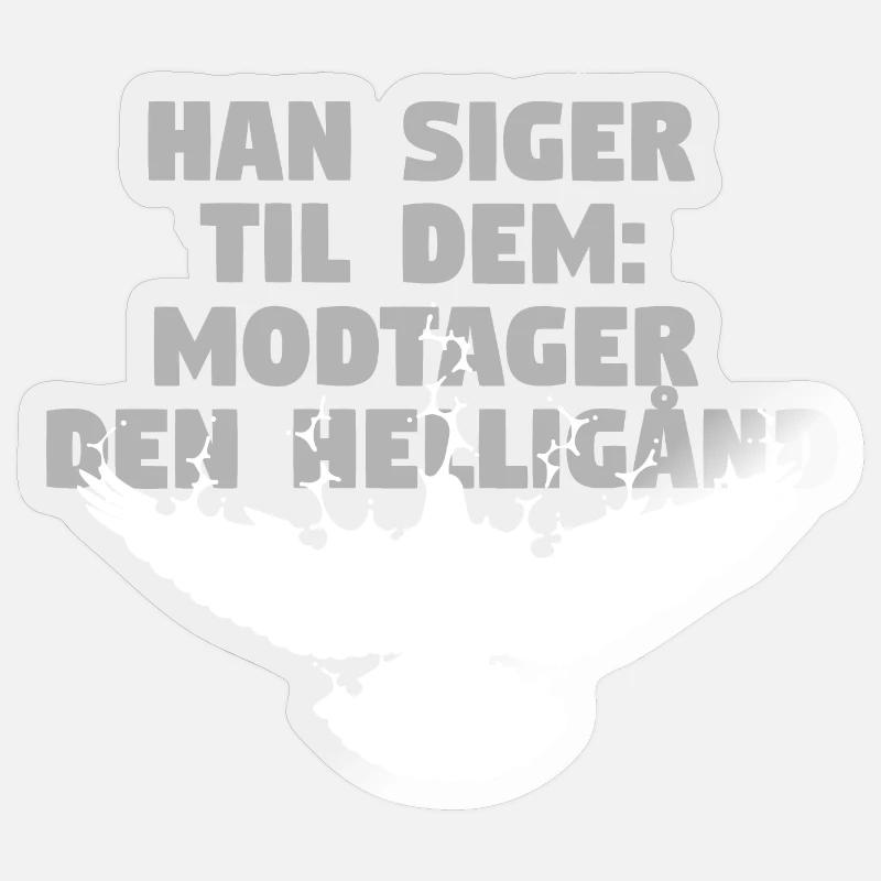 Receive Comforter - Dänisch - Sticker Größe S (10 x 10 cm) - Transparent glänzend