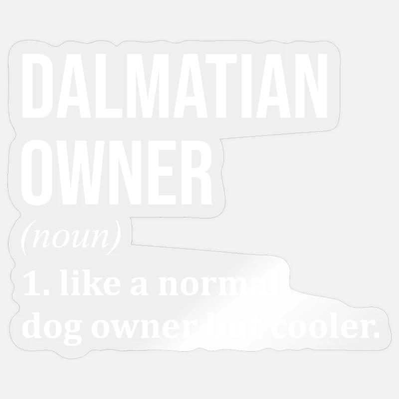 Dalmatian - Sticker size S (10 x 10 cm) - transparent glossy