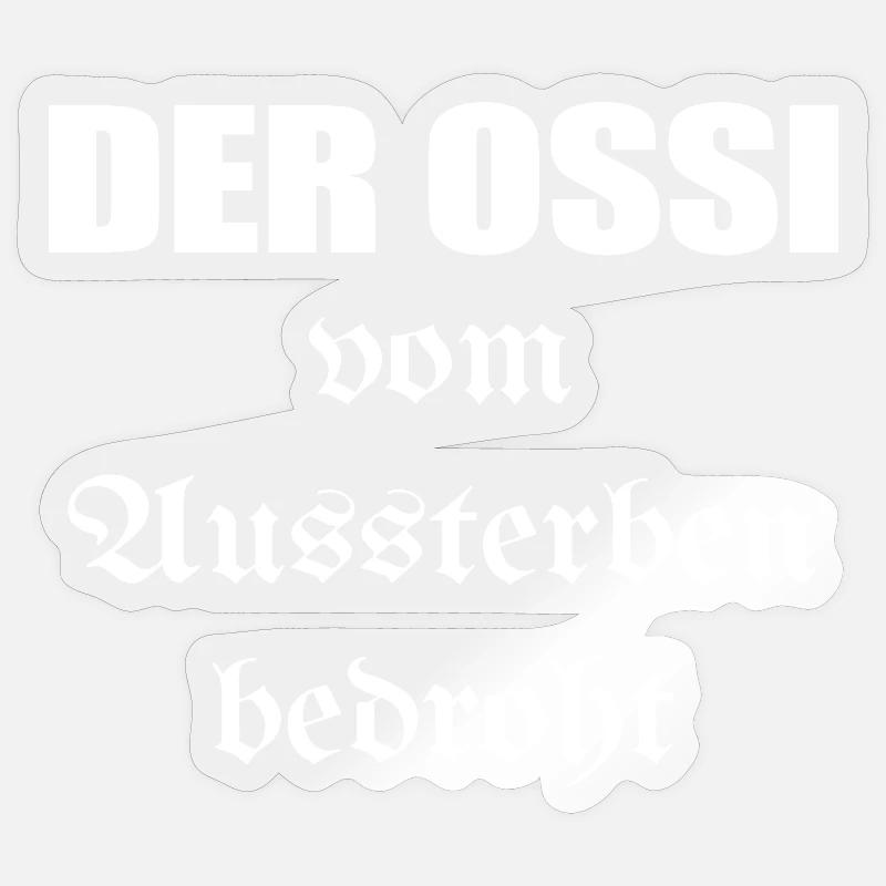 des Allemands de l’Est menacés d’extinction Sticker taille S (10 x 10 cm)