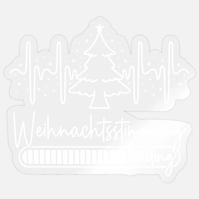 Weihnachtsstimmung loading Sticker Größe S (10 x 10 cm)