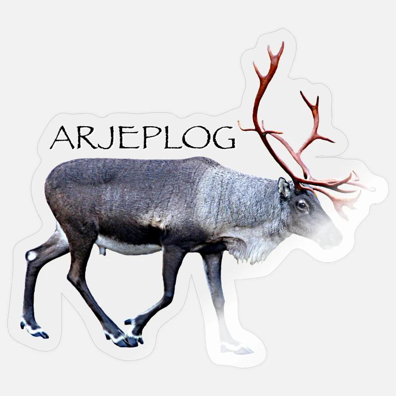 ARJEPLOG - Sticker Größe S (10 x 10 cm) - Transparent glänzend