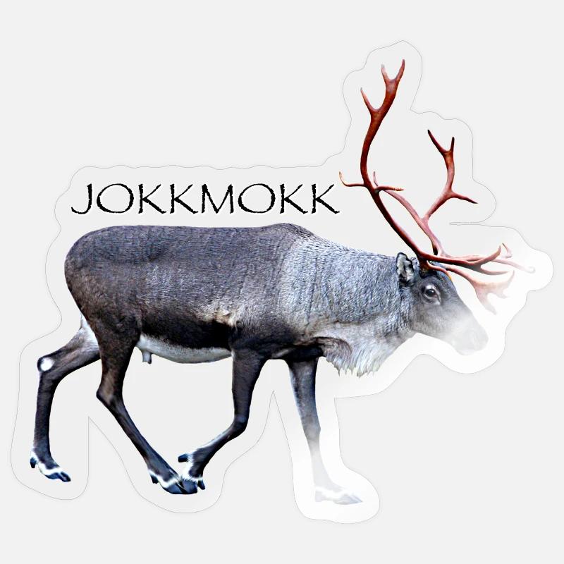 Jokkmokk - Sticker Größe S (10 x 10 cm) - Transparent glänzend