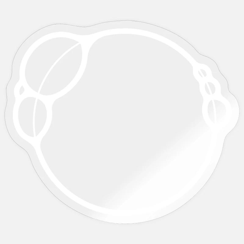 Bubbles - Sticker size S (10 x 10 cm) - transparent glossy