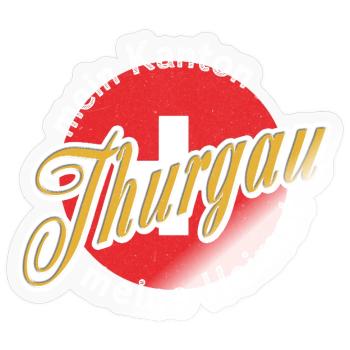 Cadeau My Home Thurgau - Sticker taille S (10 x 10 cm) - brillant transparent - Devant