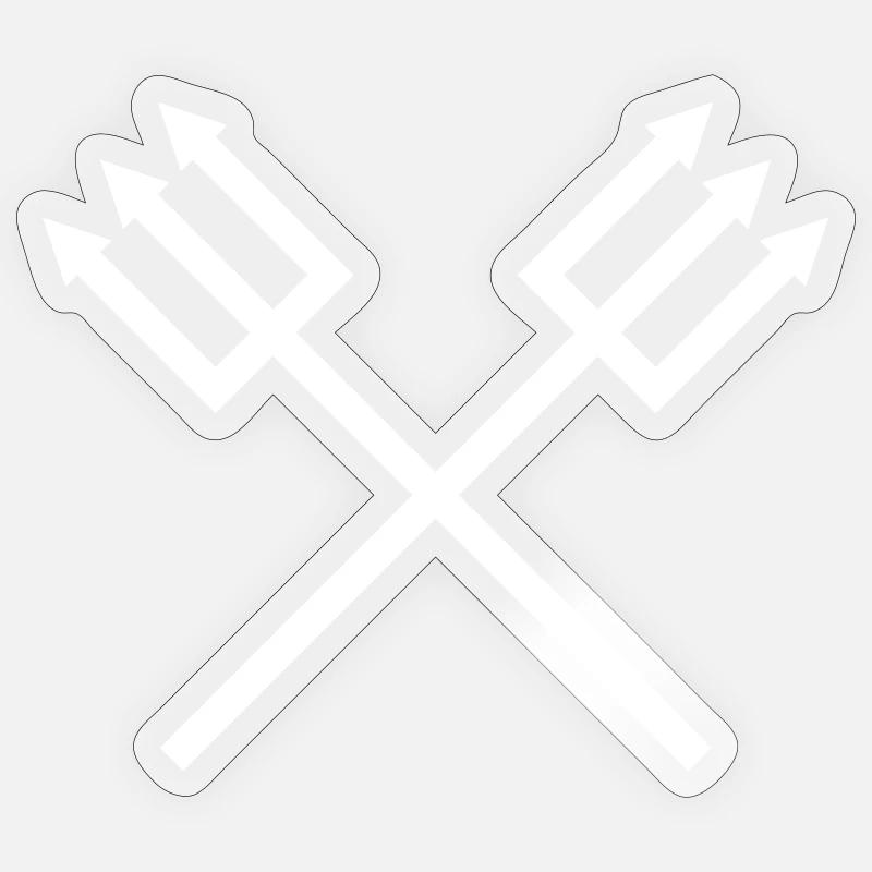 Trident Sticker size S (10 x 10 cm)