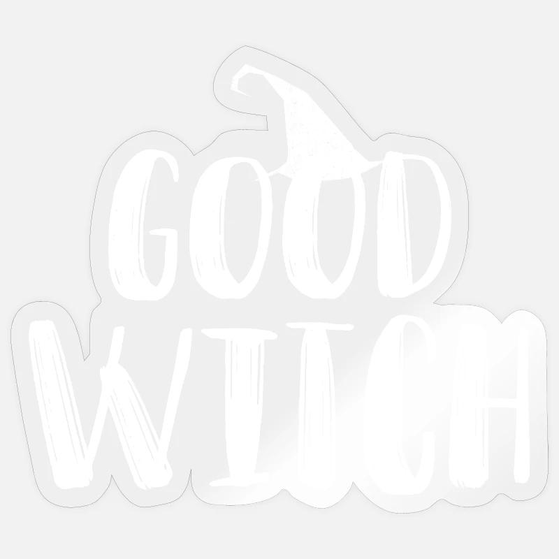 Good Witch Magic Shirt - Sticker size S (10 x 10 cm) - transparent glossy